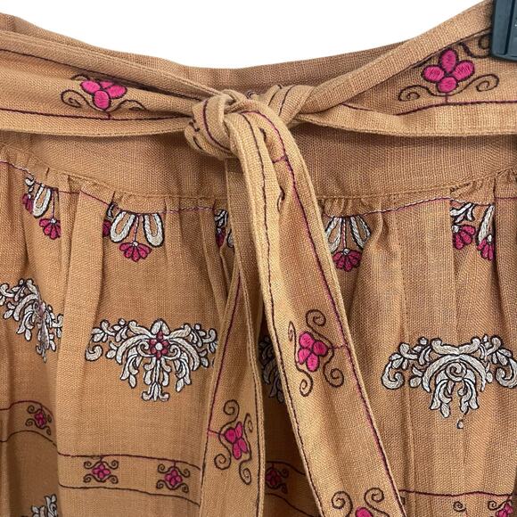 By Anthropologie Meghan Embroidered Mini Skirt Womens Size 12 - Picture 4 of 10